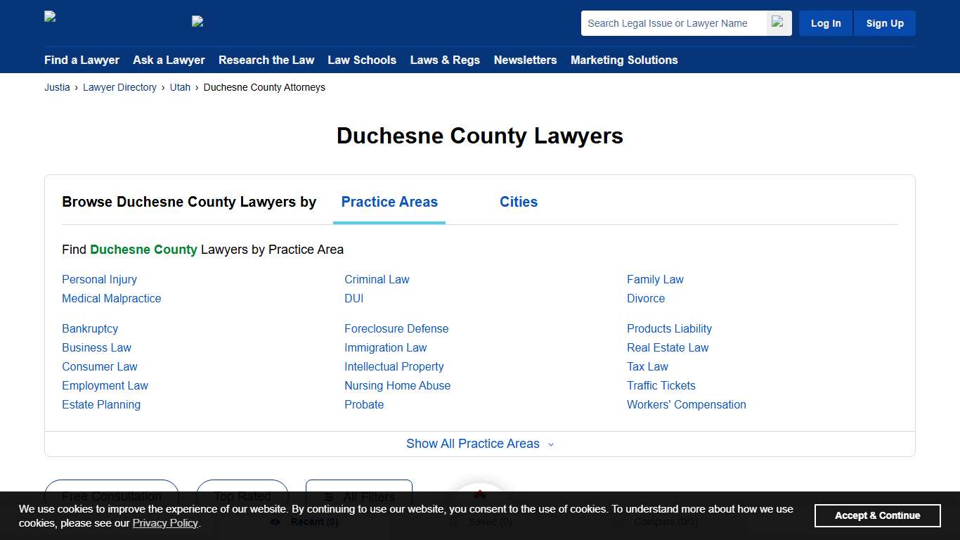 Best Lawyers in Duchesne County, UT Justia Lawyer Directory