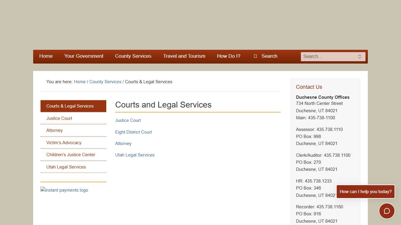Courts & Legal Services